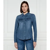 Koszule damskie - GUESS Jeansowa koszula KENDALL Regular Fit - miniaturka - grafika 1