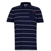 Koszulki męskie - Lee Cooper polo koszulka granatowa męska w białe paski, Rozmiar XL - miniaturka - grafika 1