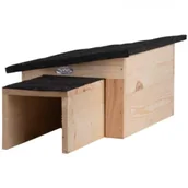 Pozostałe ozdoby ogrodowe - Esschert Design Domek dla jeża drewniany z dachem bitumicznym - miniaturka - grafika 1