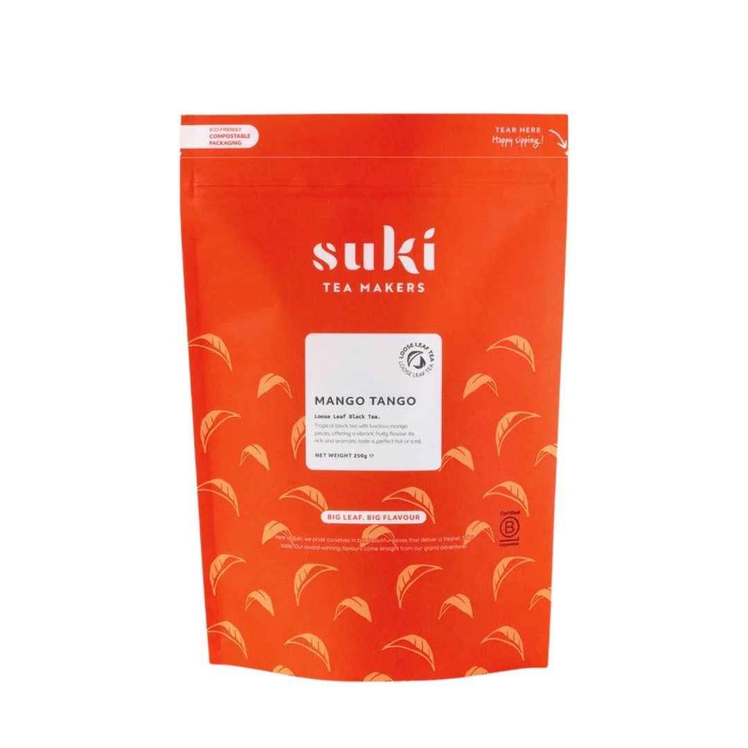 Herbata czarna mango Suki Tea Mango Tango 250 g liściasta owocowa aromatyczna sypana