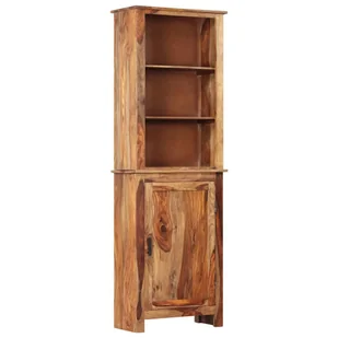vidaXL Witryna, 60 x 30 x 180 cm, lite drewno sheesham vidaXL - Witryny - miniaturka - grafika 1