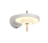 Lampy ścienne - KEATON 240270176 nowoczesny kinkiet LED 10W CCT 3stepDim wykończenie ciepły szary / kawowy - miniaturka - grafika 1