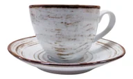 Filiżanki - Nostalgia White filiżanka ze spodkiem - miniaturka - grafika 1