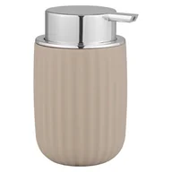 Mydelniczki i dozowniki mydła - Beżowy plastikowy dozownik do mydła 0,25 l Agropoli – Wenko - miniaturka - grafika 1