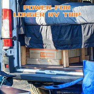 Bateria LiFePO4 SUNHOOPOWER 12V 200Ah, energia 2560Wh, wbudowany BMS 100A, maks. moc obciążenia 1280W, IP68 - Baterie do zasilaczy awaryjnych UPS - miniaturka - grafika 5