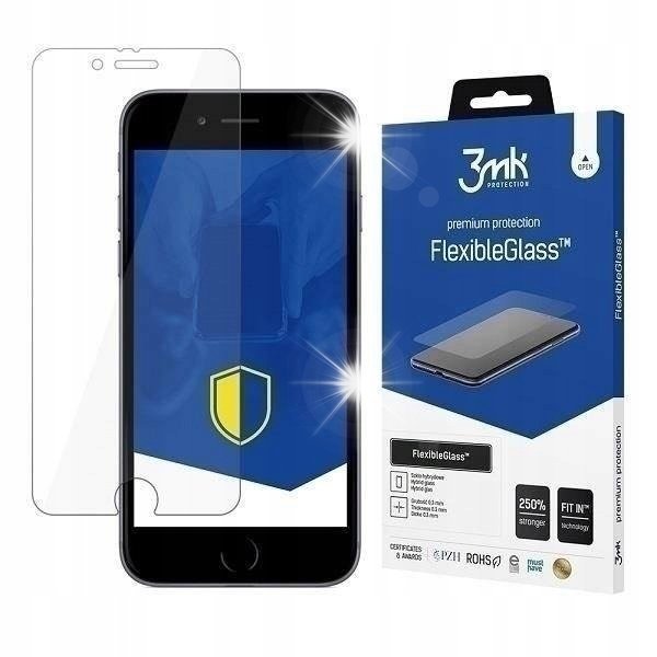Szkło hybrydowe 3mk Flexible Glass niepękająca folia do iPhone 7/8/SE2/SE3