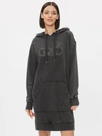 Sukienki - MICHAEL Michael Kors Sukienka dzianinowa MH382045DC Szary Regular Fit - miniaturka - grafika 1