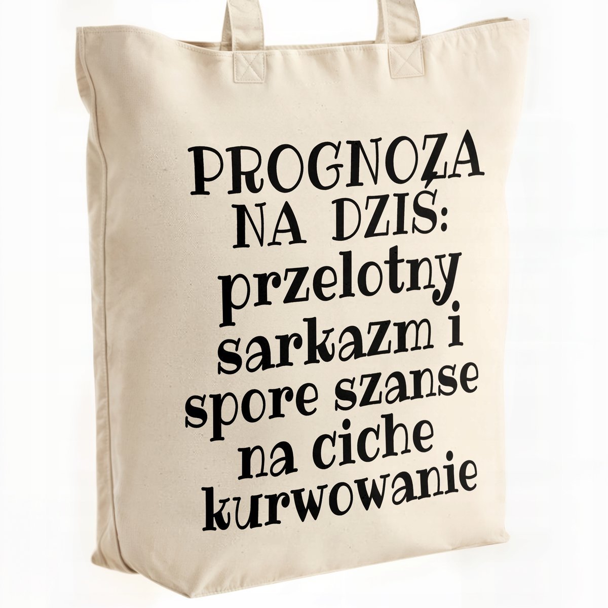 Torba bawełniana premium Prognoza Pogody Na Dziś Prezent