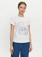 Koszulki i topy damskie - Vans T-Shirt Wild Bouquet Box Crew Ss VN000JGA Biały Regular Fit - miniaturka - grafika 1