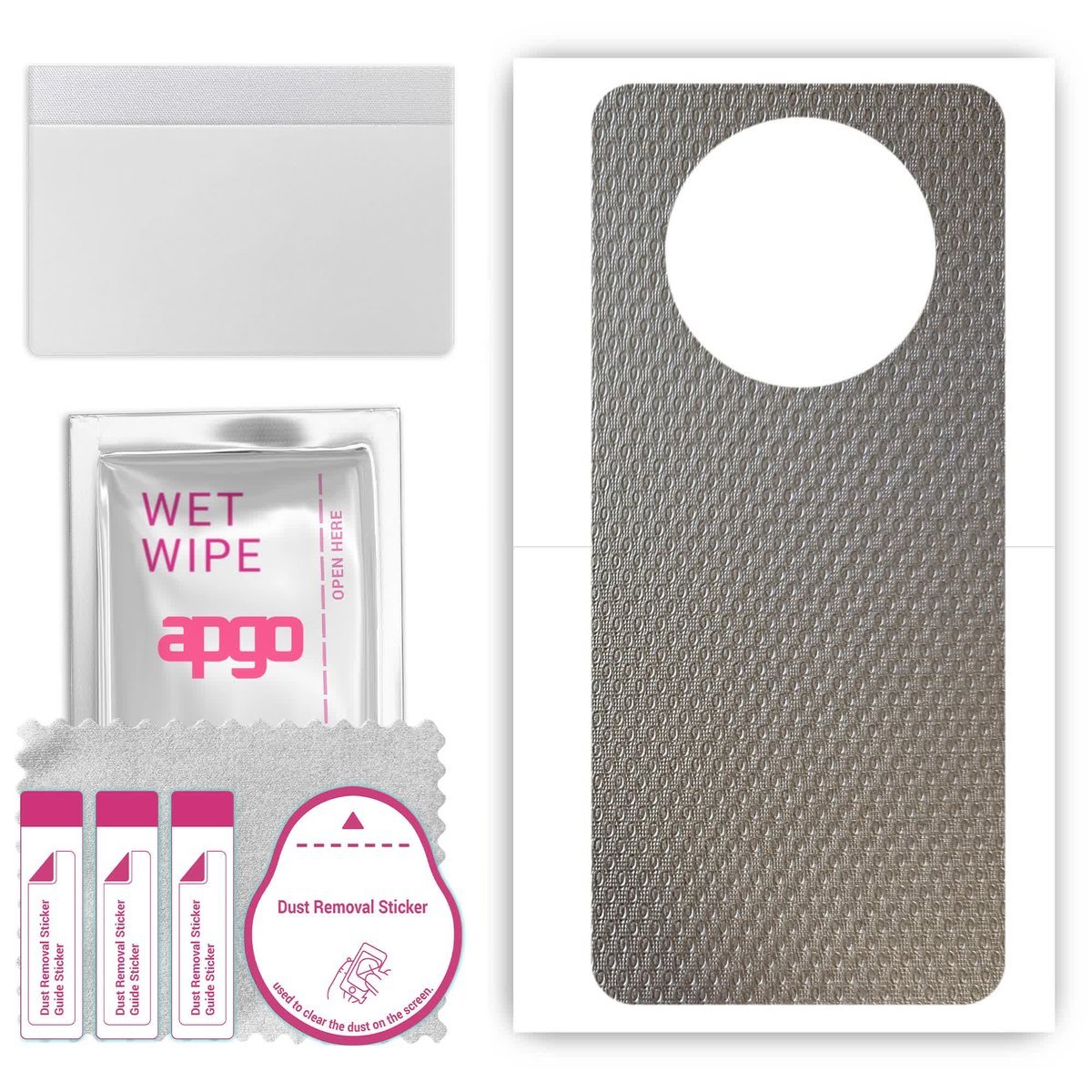 Folia naklejka skórka strukturalna na TYŁ do Honor Magic4 Lite - Aluminium krople - apgo SKINS