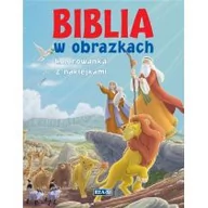 Religia i religioznawstwo - zbiorowe Opracowanie BIBLIA W OBRAZKACH KOLOROWANKA Z NAKLEJKAMI - miniaturka - grafika 1