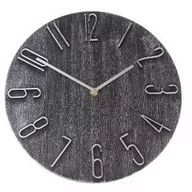 Zegary - Zegar ścienny Berry dark grey, śr.30,5 cm, plastik - miniaturka - grafika 1