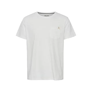 Koszulki męskie - Blend Męski T-shirt T-shirt, 110602/Snow biały, XXL, 110602/Snow White, XXL - grafika 1