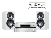 Wieże - Yamaha MusicCast PianoCraft MCR-N670D (srebrny) + ELAC Uni-Fi BS U5 (biały) - miniaturka - grafika 1