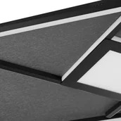 Lampy sufitowe - Brilliant Lampa wisząca Hardy, czarny, salon / jadalnia, tkanina / materiał / jedwab, nowoczesny - miniaturka - grafika 1