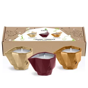 Wkłady do świecy Lizzio Reffill 3-pack Autumn Ambience - Świece - miniaturka - grafika 1
