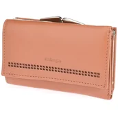 Portfele - Poręczny portfel damski w wyrazistych kolorach - wielbłądzi - miniaturka - grafika 1
