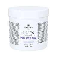 Maski do włosów - KALLOS PLEX NO YELLOW Maska do włosów blond z kompleksem protein roślinnych i peptydów 275ml - miniaturka - grafika 1