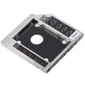 Obudowy i kieszenie na dyski twarde - Digitus Ramka montażowa SSD/HDD do napędu CD/DVD/Blu-ray SATA na SATA III 9,5mm (DA-71108) - miniaturka - grafika 1