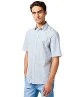 Koszule męskie - Koszula Wrangler SS SHIRT 112362757 Pacific Stripe L - miniaturka - grafika 1