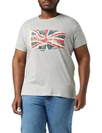 Koszulki męskie - Pepe Jeans Koszulka męska z logo N, Szary (szary Marl), XL - miniaturka - grafika 1