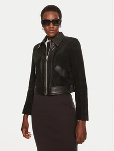 Sisley Kurtka z imitacji skóry 262TLN04J Czarny Regular Fit - Kurtki damskie - miniaturka - grafika 1