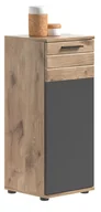 Szafki łazienkowe - Mason szafka łazienkowa 1 drzwi szary,dąbReplika . - miniaturka - grafika 1