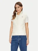Kamizelki damskie - Guess Jeans Bezrękawnik W5RN55 WHAB2 Écru Regular Fit - miniaturka - grafika 1