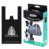 Woreczki na psie odchody - Woreczki Worki Na Psie Odchody Biodegradowalne 120 Worków Czarne - miniaturka - grafika 1