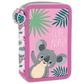 Piórniki - Derform Piórnik 2-komorowy z wyposażeniem Koala PWDKOA10 - miniaturka - grafika 1