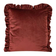 Poszewki na poduszki - Euro Firany Poszewka 45 x 45 Eurofirany Velvet 25/K Ceglany 1219537 - miniaturka - grafika 1