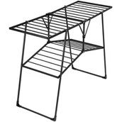 Suszarki na ubrania - Suszarka na pranie GOCKOWIAK Suzana 96 x 130 cm Czarny - miniaturka - grafika 1