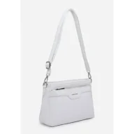 Torebki damskie - Elegancka Stylowa Listonoszka Torebka Damska Biała LUIGISANTO Na Ramię - miniaturka - grafika 1
