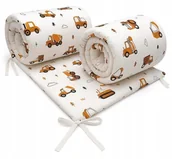 Ochraniacze do łóżeczka - Ochraniacz do Łóżeczka Dwustronny na Szczebelki 180x30cm Czas Bobasa - miniaturka - grafika 1