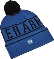Czapki damskie - Czapka zimowa Under Armour Halftime Pom Beanie Blue - miniaturka - grafika 1