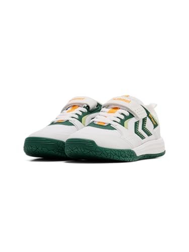 hummel PIII Power Play Pro VC JR, Kapcie, White/Green, 30 EU, Biały Zielony, 30