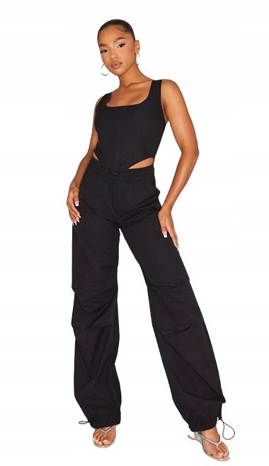 Prettylittlething Kombinezon Czarny Damski 42 Ekz