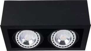 Plafon oprawa sufitowa lampa spot Nowodvorski Box II 2x75W GU10 ES111 czarny 9470 - Lampy sufitowe - miniaturka - grafika 1