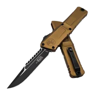 Noże - Nóż automatyczny OTF Microtech Combat Troodon Interceptor Gen III Signature Tan Aluminium, Black M390MK by Tony Marfione (1217-1TAS) - miniaturka - grafika 1