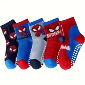 Skarpetki dla dzieci - TEMU 5-Parowe Skarpetki Dziecięce, Zimowa Seria Uroczy , Oddychające Skarpetki do Połowy Łydki dla Dziewczynek, Superbohaterskie Skarpetki w Stylu - miniaturka - grafika 1