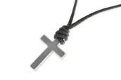 Wisiorki - Wisior Mały Krzyż Na Solidnym Sznurku - miniaturka - grafika 1