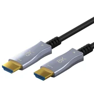Kable komputerowe i do monitorów - Goobay 65558 kabel HDMI 10 m HDMI Typu A (Standard) Czarny, Szary 65558 - miniaturka - grafika 1