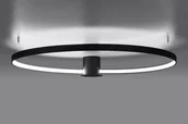 Lampy sufitowe - Thoro Thoro okrągła OPRAWA metalowa LED 70W 4000K pierścień ring czarny TH.136 - miniaturka - grafika 1
