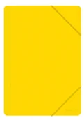 Teczki i skoroszyty - OFFICE PRODUCTS Teczka z gumką A4, PP, 500mikr., 3-skrz., żółta 21195251-06 - miniaturka - grafika 1
