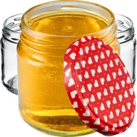Pojemniki kuchenne - Słoiki na przetwory Lerma 200ml 20szt. 66mm + wieczka serca - miniaturka - grafika 1