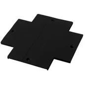 Akcesoria do oświetlenia - Zaślepka do szynoprzewodu pokrywa 8133 Shilo czarna - miniaturka - grafika 1