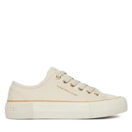Buty dla dziewczynek - Trampki Tommy Hilfiger T3A9-33733-0890530 Beżowy - miniaturka - grafika 1