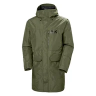 Płaszcze męskie - Męski płaszcz HELLY HANSEN RIGGING INS RAIN COAT 53796_431 – Oliwkowy - miniaturka - grafika 1