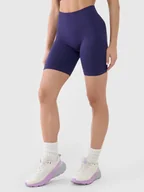 Legginsy - Legginsy kolarki bezszwowe treningowe damskie 4F 4FWSS25TFSTF014-30S Niebieski Roz. XS/S - miniaturka - grafika 1