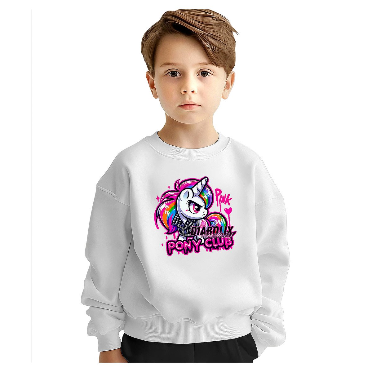 BLUZA DZIECIĘCA JEDNOROŻEC UNICORN PINK 146-152 DLA CHŁOPCA DZIEWCZYNKI